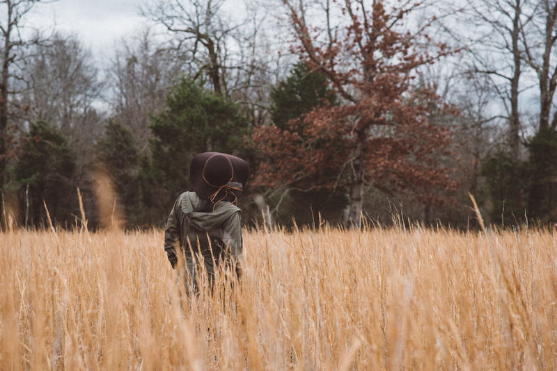 plant, brown, 5K, tree, landscape, near, one person, shallow, day, young adult, land, standing, leafed, trees, black, grasses, nature, green, jacket, adult