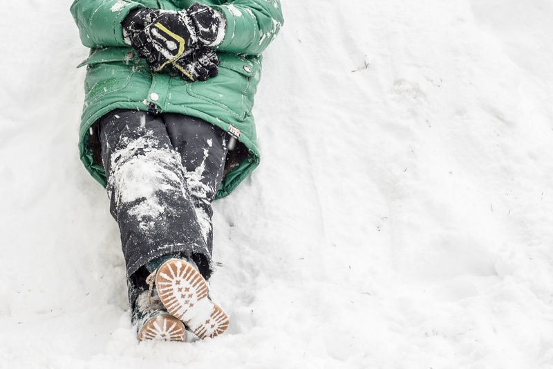 sitting, 2K, cold temperature, low section, black, jacket, person, footprints, nature, windbreaker, winter, outdoors, lifestyles, field, play, bubble