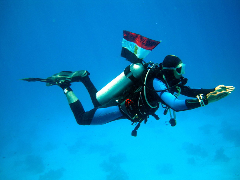 unrecognizable person, two people, marine, sport, people, blue, exploration, aqualung - diving equipment, adventure, underwater, aquatic sport, diving into water