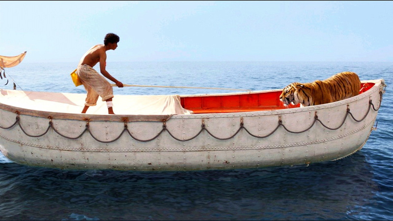 life-of-pi, ocean, india, tiger, movie, lifeboat, 2K