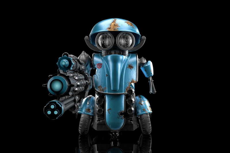 squeeks, representation, indoors, robot, futuristic, diving equipment, studio shot, transformers, copy space, black background, front view, metal, protection