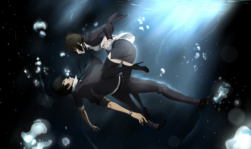 full length, swimming, vector, aquatic sport, female, underwater, one person, diving equipment, science, male, people, night, fantasy, real people
