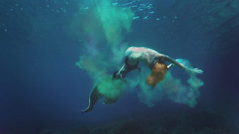 extreme, style, sea, photoshoot, 1080P, mermaid, costume, the little mermaid, girl, tail