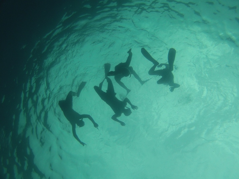swimming, diving, summer, outdoors, undersea, sea, scuba diving, diving flipper, people, 4K, exploration, ocean, lifestyles, two people, diving equipment