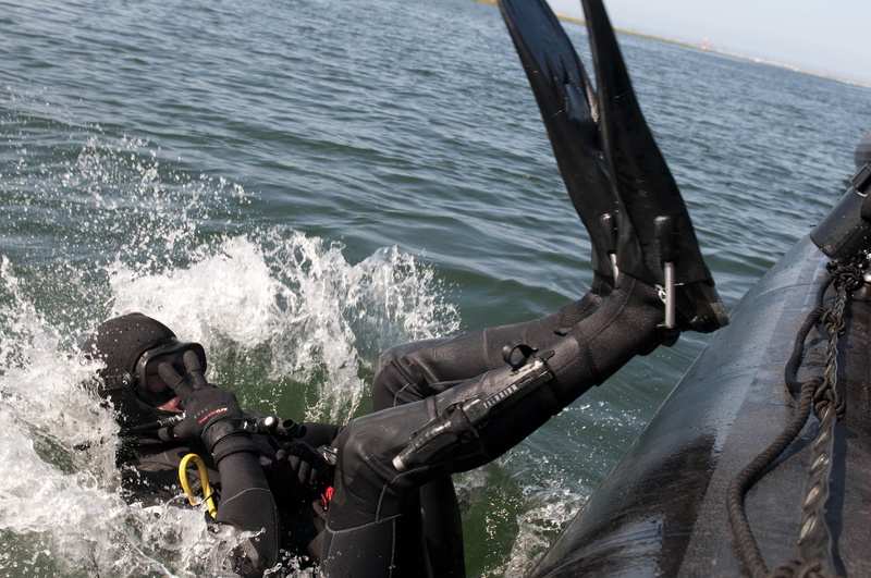 men, two people, nautical Vessel, wave, ocean, scuba diving, person, equipment, underwater, military, mask, flippers, people, sport, diving equipment, nature