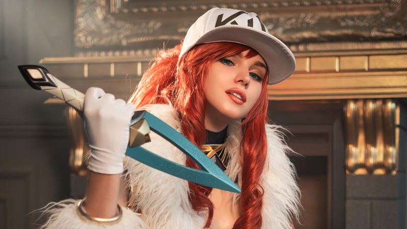 hat, 4K, cosplay, kda, League of Legends, women