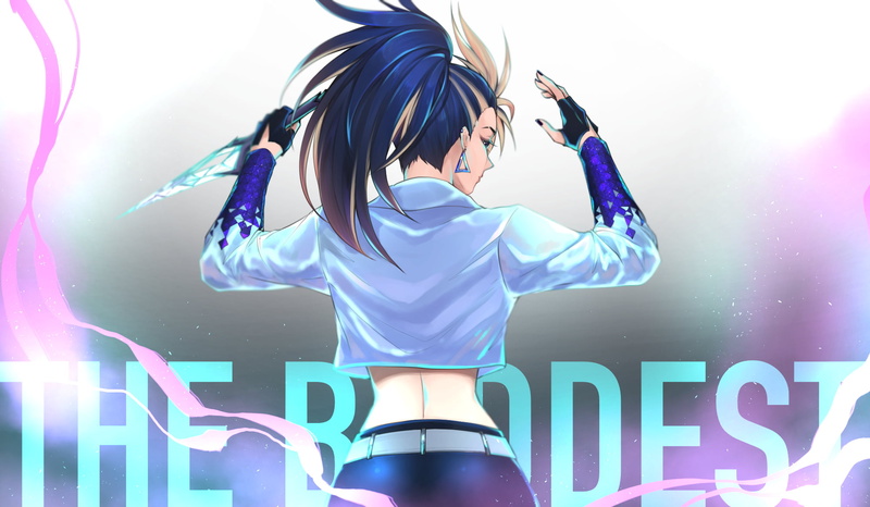 Akali(League of Legends), League of Legends, digital art, KDA Akali, DeviantArt, Akali, 1080P, Noriben (Artist), illustration, character design