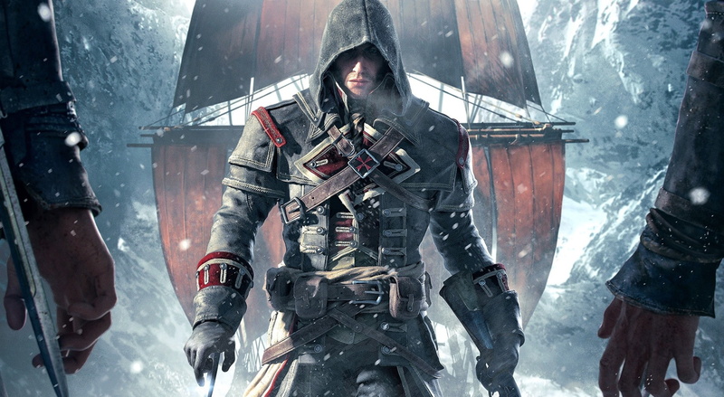 1080P, assassins creed, poster, Rogue, front view, machine gun, three quarter length, gun, snowing, young adult, rifle, uniform, 2014, Assassins Creed