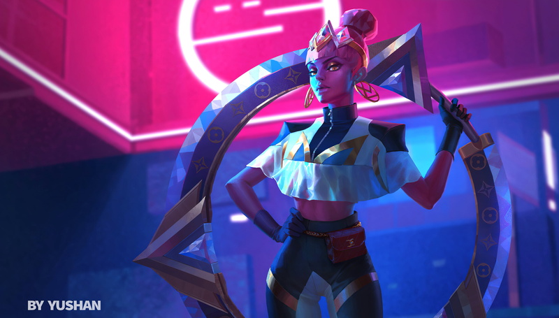 Qiyana (League Of Legends), Girl, Video Game, Pink Hair, League Of Legends, 4K
