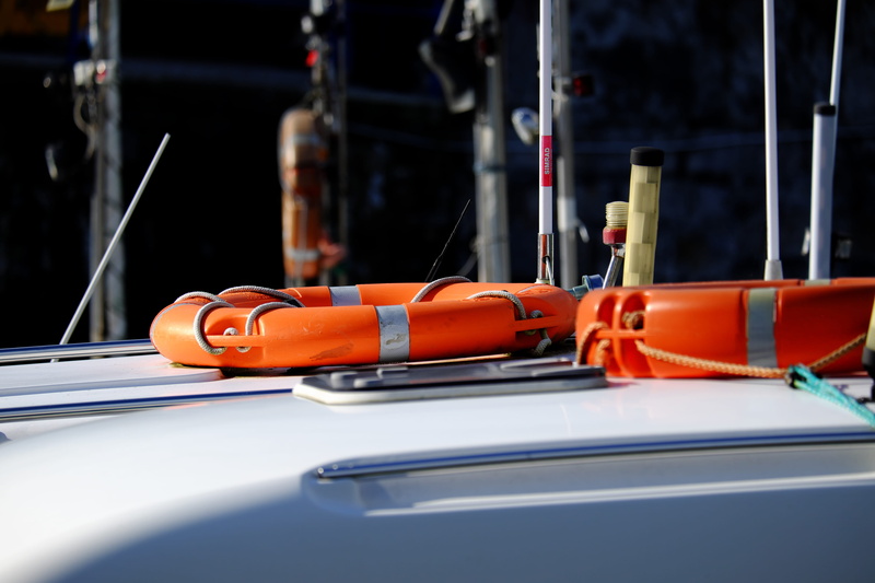 red, lifesaver, orange, rings, group of objects, floaters, survival, outdoors, yacht, technology, nautical vessel, equipment, orange color, day, mode of transportation