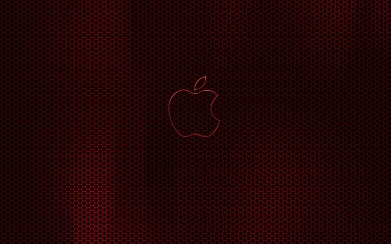 1080P, red, apple, dark, glow