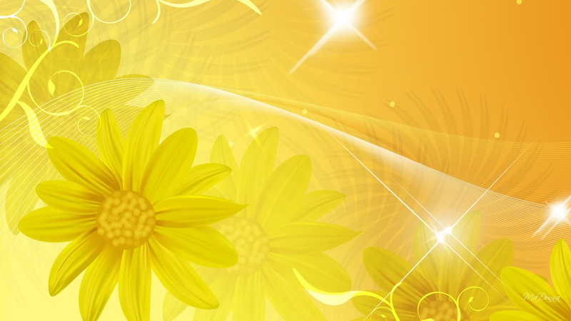 fleurs, 1080P, yellow, daisy, gold, summer, shasta, golden, stars, spring, flowers, abstract, daisies, glitter, sparkle