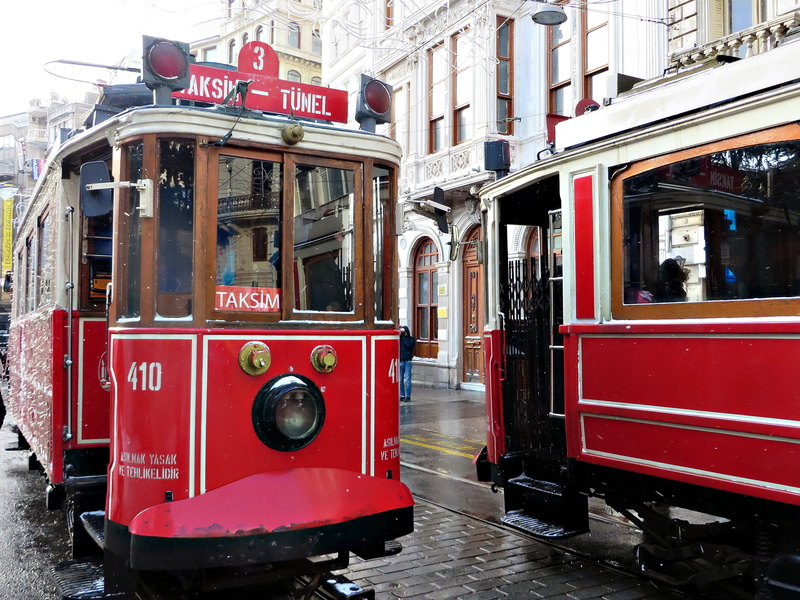 4K, outdoors, incidental people, istiklal, city, text, taksim, built structure, cable car, mode of transportation, istanbul, building exterior, funicular