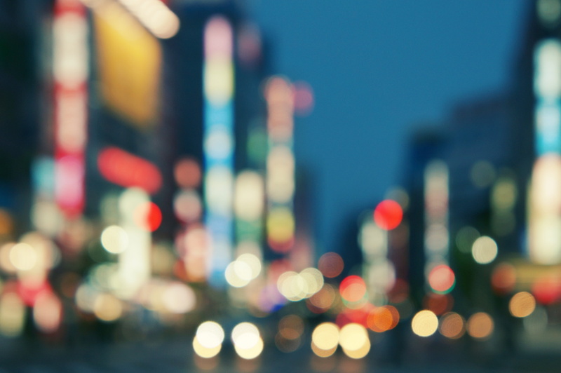 colors, lights, no people, light, dusk, street, city street, 4K, illuminated, transportation, night, road, light - natural phenomenon, multi colored, bokeh