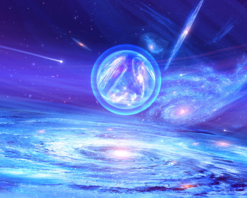 orb, comet, meteorite, purple, universe, stars, galaxy, 1080P, glowing