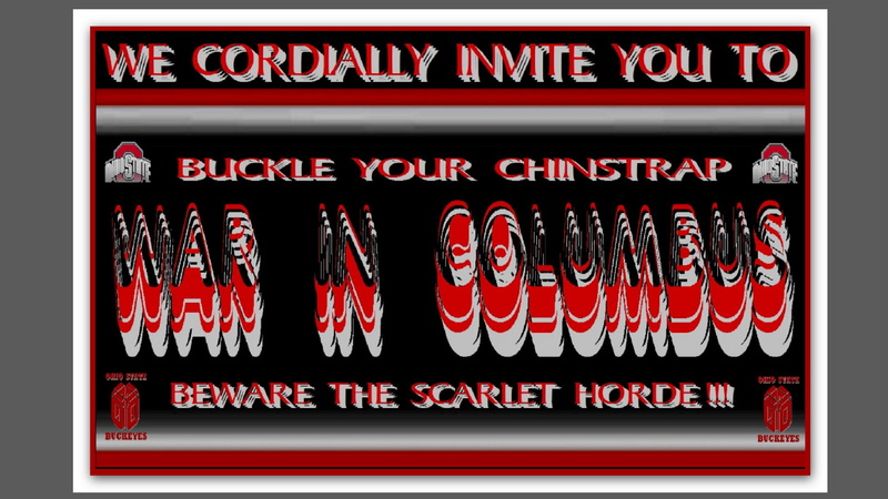 football, OHIO, war, art, 1080P, sports, WAR IN COLUMBUS, STATE, hd, columbus, invitation