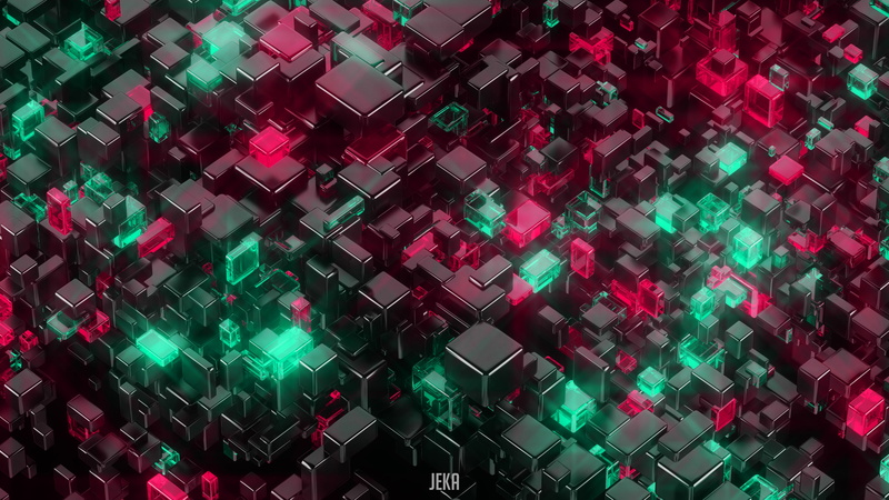 security, 3d, abstract, abundance, red, cubes, 4k, hd, repetition, cube, no people, connection, glowing, large group of objects, technology, illuminated
