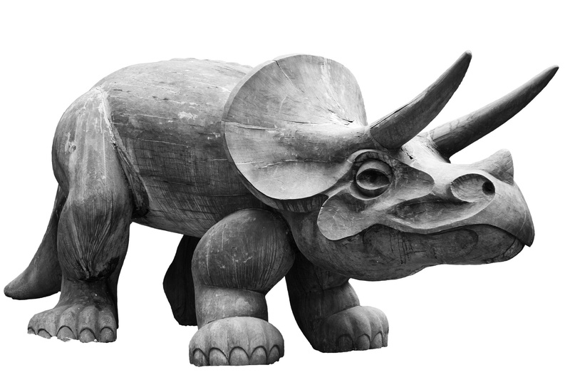 representation, monster, animal themes, reptile, cut out, gray, white, statue, beast, studio shot, 1080P, animal, white background, horns, art and craft