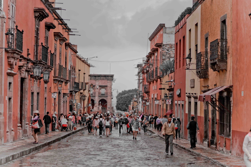 italy, landscape, guanajuato, street, day, mexico, leisure activity, building, city, nature, building exterior, adult, built structure, people, 8K, gray