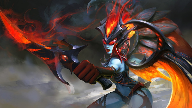 1080P, art, queen, desktop, pain, picture, akasha, caracters, dota