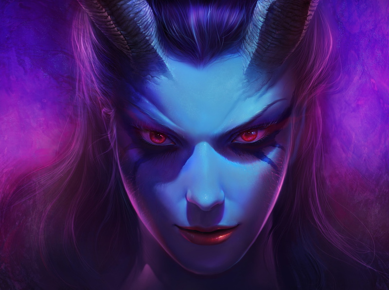 beauty, 2K, young adult, witch, hairstyle, adult, beautiful woman, portrait, women, demon - fictional character, hair, mystery, body part, human body part