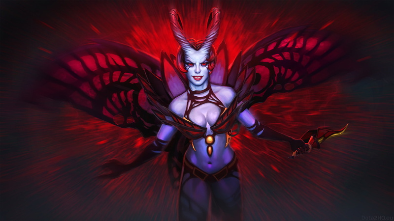  queen, girl, horns, akasha, demon, dota, pain, 1080P, hd