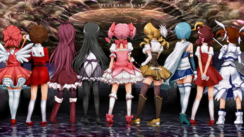 Crossover, Mami Tomoe, 1080P, Yumeno Sally, Anime, Sakura Kinomoto, Sayaka Miki, Nanoha Takamachi, Kagami Atsuko, Madoka Kaname, Homura Akemi, Kyōko Sakura