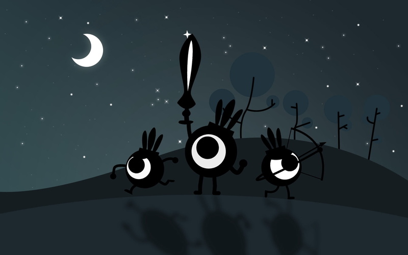 holiday, astronomy, galaxy, star - Space, technology, starry, characters, patapon, bow, planetary moon, nature, design, indoors, spooky, shape, digital composite