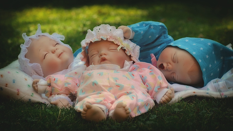 babyhood, small, child, small child, eyes closed, lying down, relaxation, 4K, sleeping, bonding, grass, innocence, charming, positive emotion, baby doll