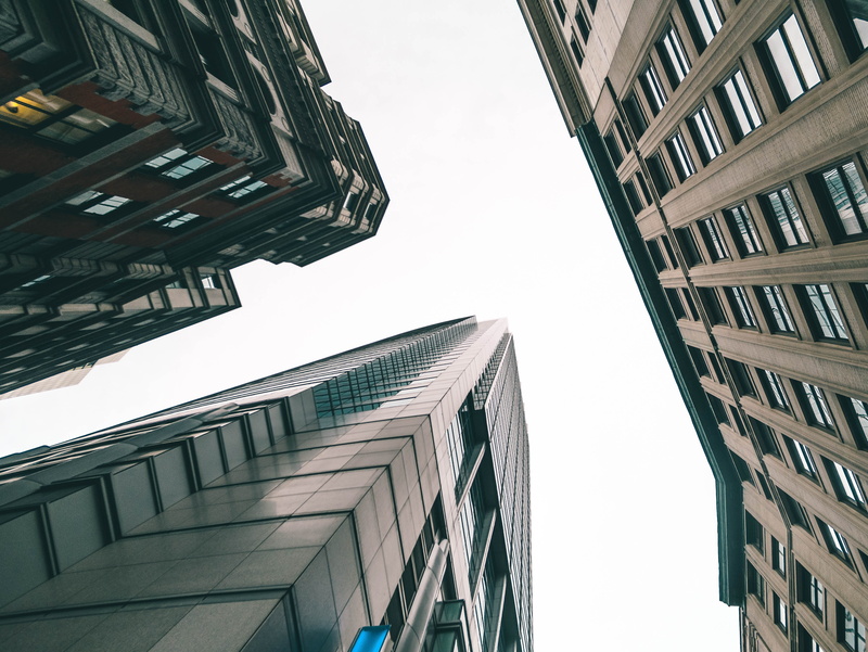 tall - high, angle, windows, office building exterior, high building, architecture, day, photography, low, skyscraper, clear sky, financial district, high