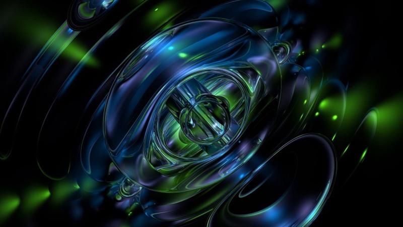 fractal, generated, design, no people, black background, 1080P, helix, round, geometric shape, effect, 3d, silver colored, glass - material
