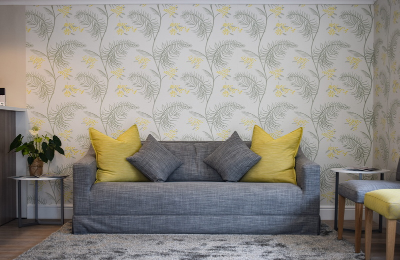 pattern, wall - building feature, domestic room, texture, colorful, living room, flooring, cape town, plant, chair, no people, cushion, house, bergvliet family practice