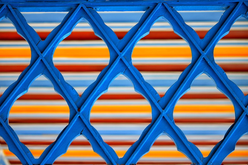 pattern, life, print, steel, fence, security, safety, backgrounds, decoration, striped, old, red, aged, day, blue, connection, texture, stripey, full frame