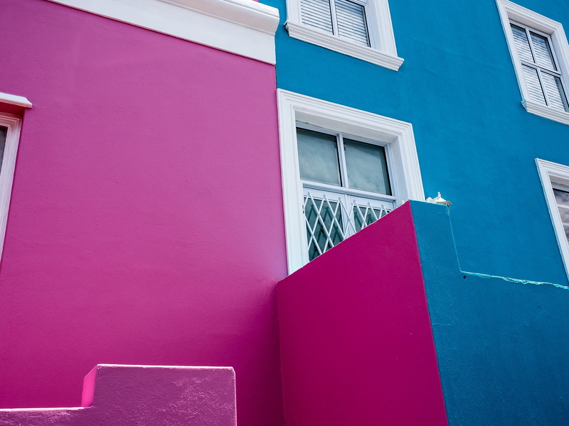 bokaap, building exterior, architecture, purple, residential district, vibrant color, wall, colors, facade, multi colored, cape town, building, window