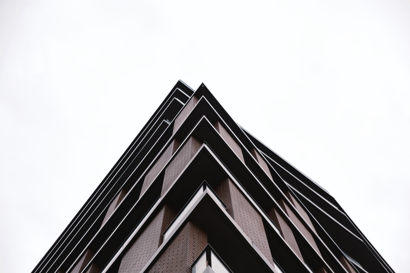 street, fort york, brick, sky, close-up, brown, canada, modern, corner, geometric, pattern, colour, building exterior, building, clear sky, built structure