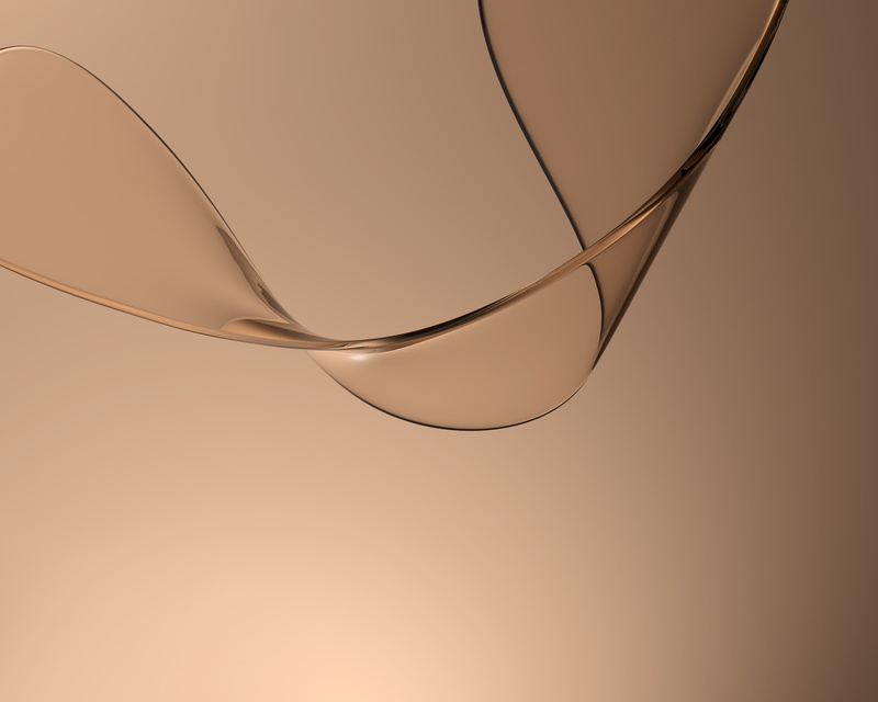 painting, 2K, Waves, Stock, HD, Huawei MediaPad M5, Golden brown, Curves, abstract