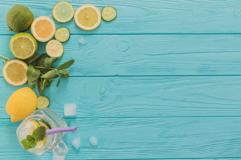 5K, lemon, tube, mint, lemonade