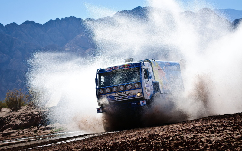 bull, KAMAZ, 2K, red, Truck