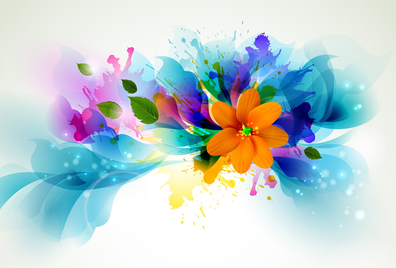 flower arrangement, bouquet, springtime, indoors, digital composite, vector, ornate, purple, blossom, computer Graphic, vibrant Color, close-up, line, freshness