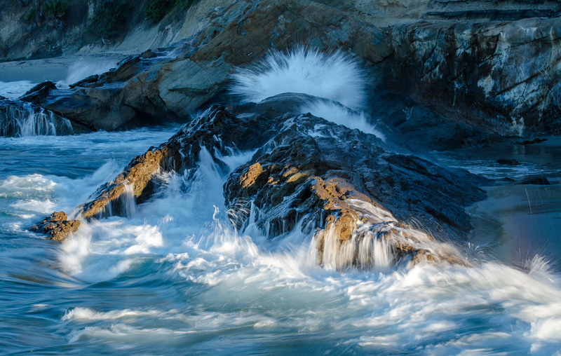 stones, squirt, 4K, foam, CA, rocks, sea, shore, USA, surf, shoire