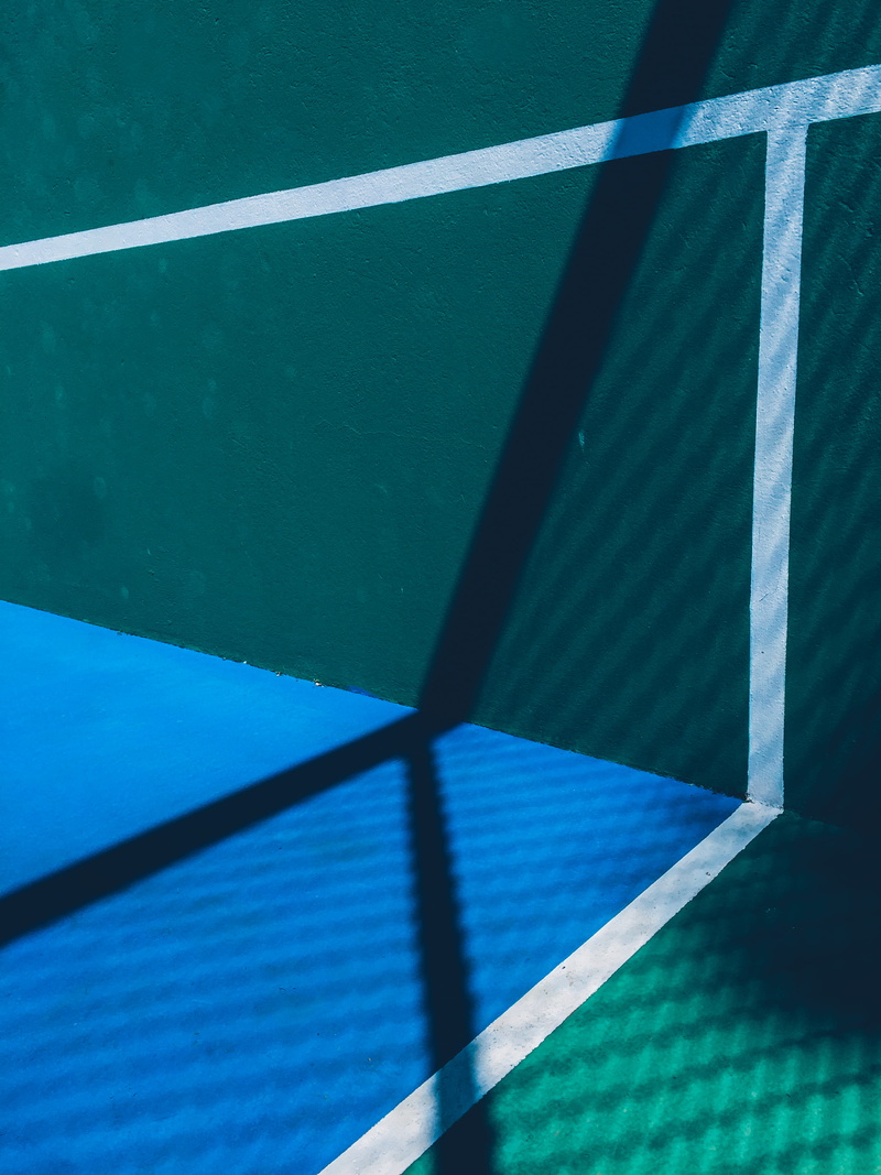 swimming pool, court, absence, badminton, building, pool, tennis court, sunny, metal, blue, nature, no people, sunlight, built structure, railing, art