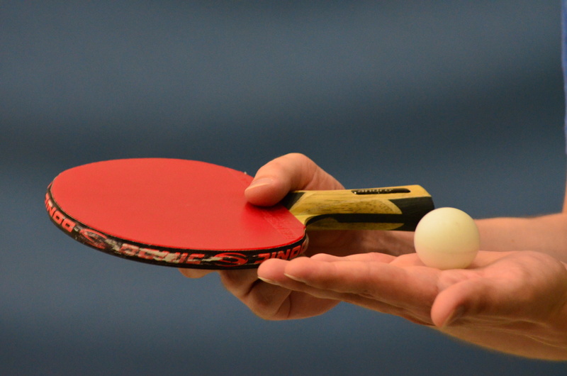 play, human hand, studio shot, table tennis, people, tilt, human body part, 4K, holding, recreational pursuit, close-up, ball, colored background, photography
