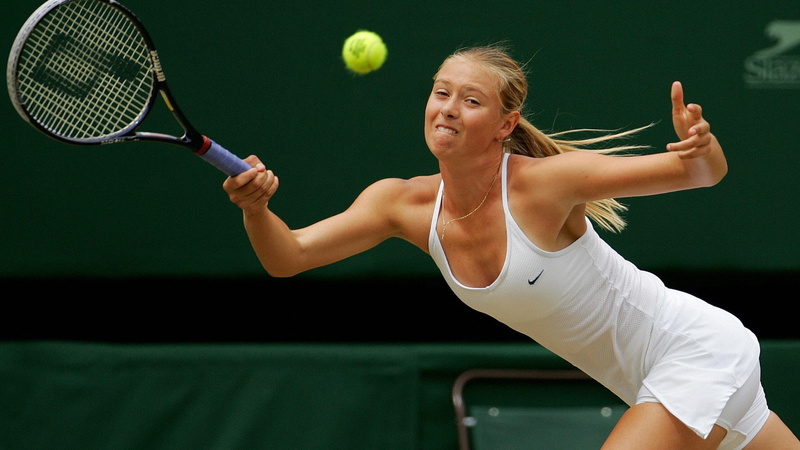 shot, face, women, 1080P, tennis, sportswear, Maria Sharapova, blonde