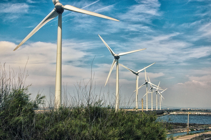 sky, fuel and power generation, turbine engine, electricity, wind power, technology, grass, renewable energy, 5K, plant, power, power supply, nature, environment