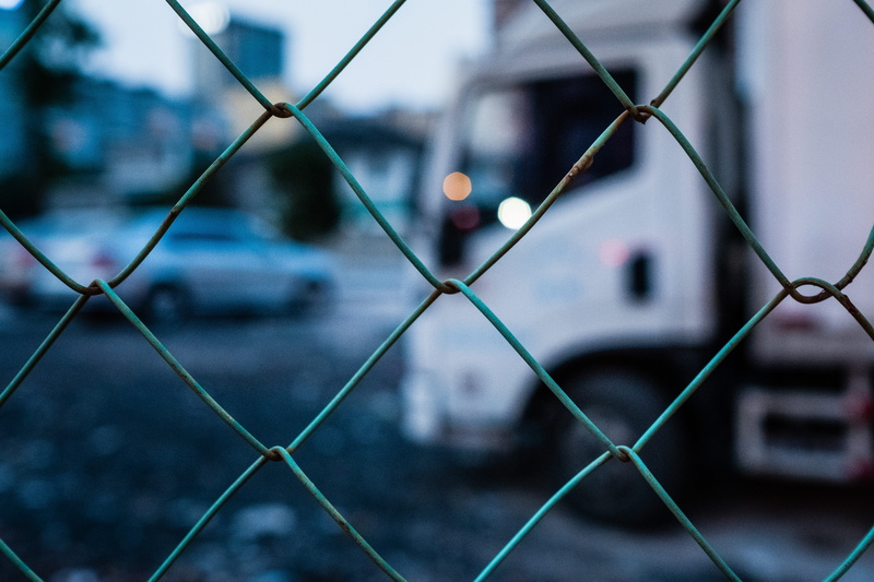 focus on foreground, no people, protection, full frame, metal, safety, water, wire, chain, shift, fence, link, chainlink fence, outdoors, security, texture