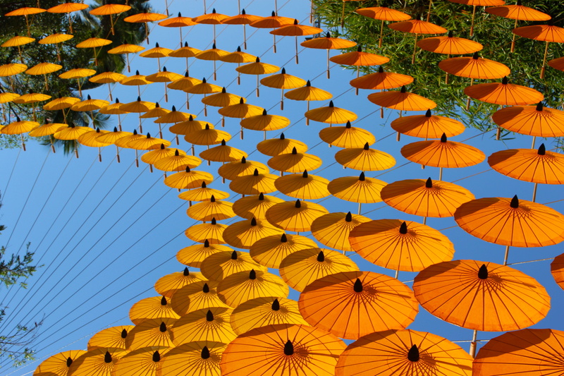 outdoors, orange, panorama, festival, outdoor, sunlight, chinese lantern festival, large group of objects, leisure, umbrella, pattern, decoration, chinese lantern