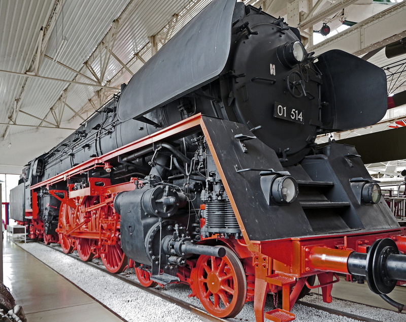 exhibit, military, shunting yard, land vehicle, Br, mode of transport, track, 4K, passenger train, no people, br01, drg class 01, reichsbahn, railroad track