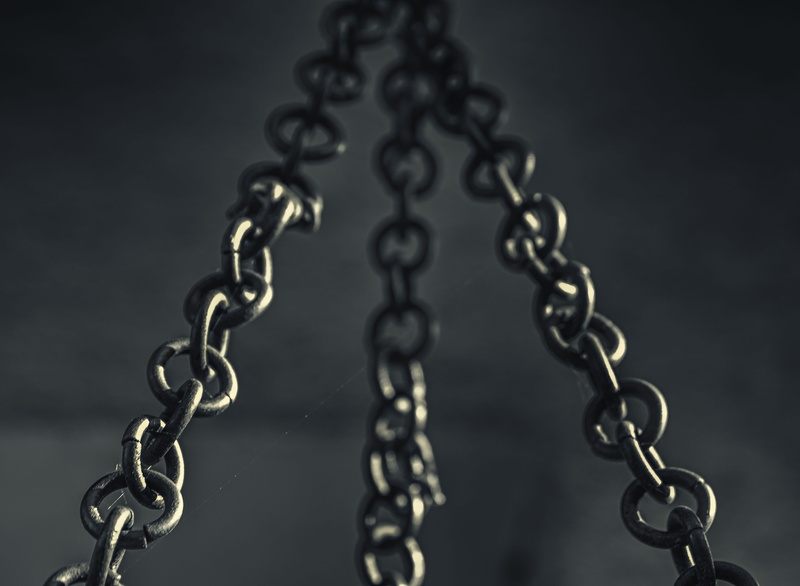 shiny, suspension, black white, selective focus, black color, texture, focus on foreground, hanging, design, fixing, upright, close-up, strength, strong