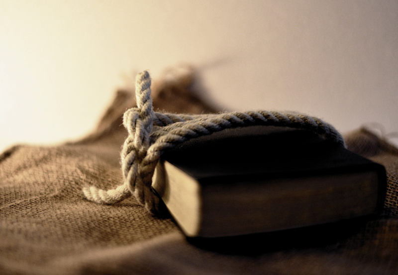 textile, understand, bible, connected, material, 4K, bound to, brown, rope, luxury, simplicity, connection, no people, single object, art and craft, book