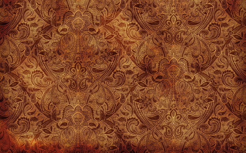 floral, illustration, abstract, baroque Style, design, Pattern, old-fashioned, textured, material, old, intricacy, red, gold Colored, art, indoors